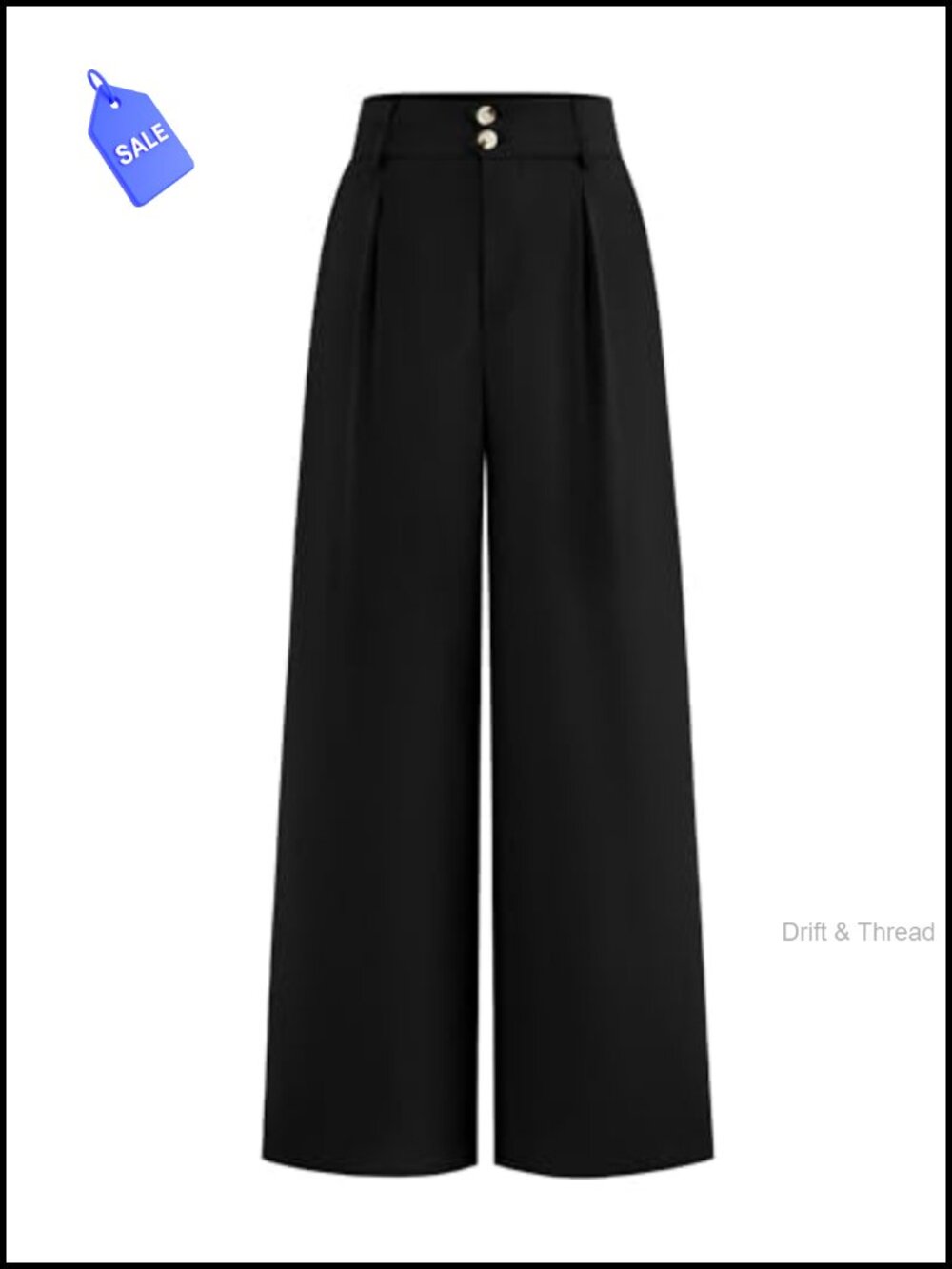 Wide Leg Dress Pants High Waisted Business Casual Trousers